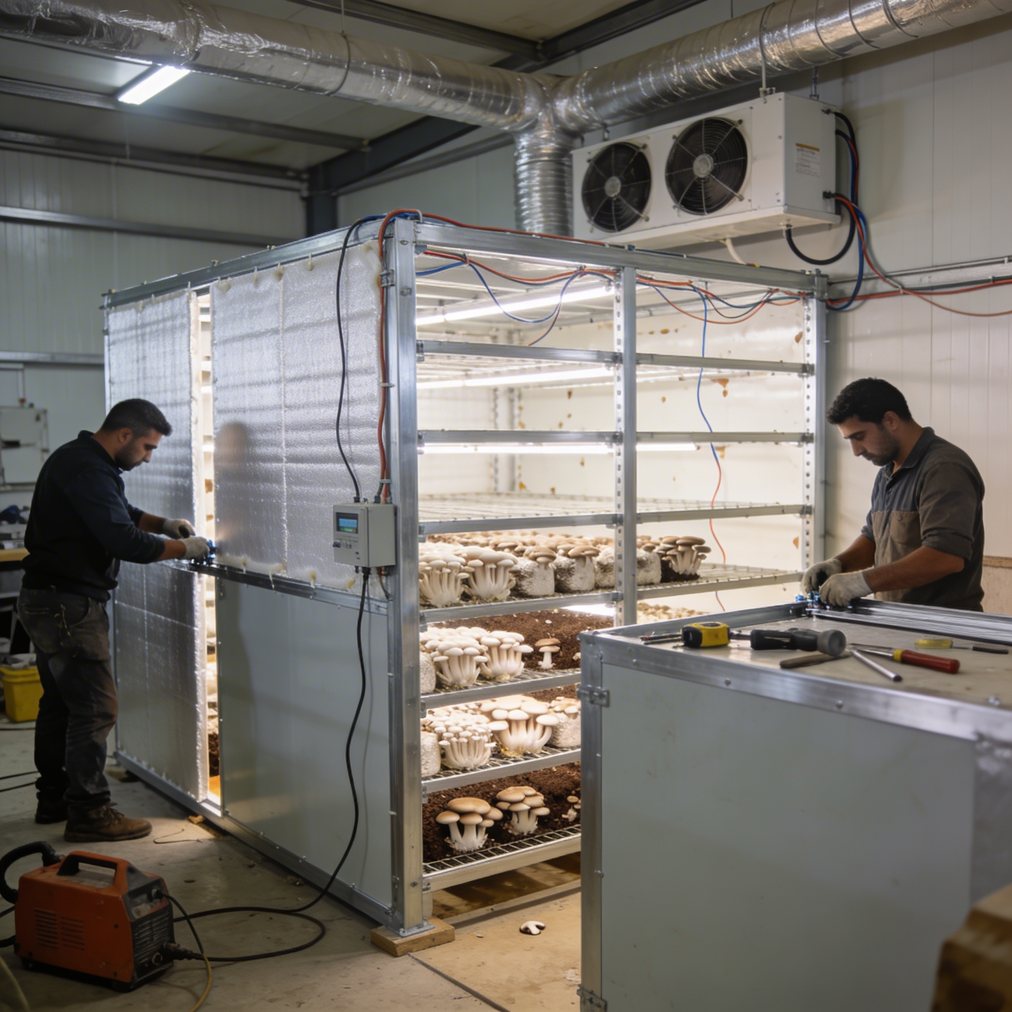 Year-Round Mushroom Growing Rooms for Local Farms and Businesses